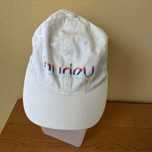 Hurley White Cap Multicolor Logo